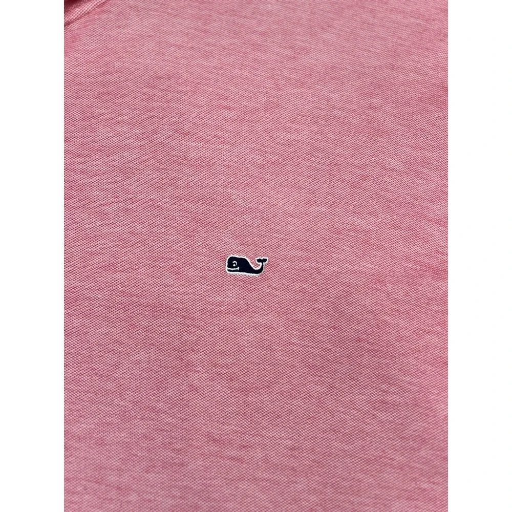 Vineyard Vines Saltwater 1/4 Zip Pullover Mens 4XB Sailor Red Pima Cotton Whale